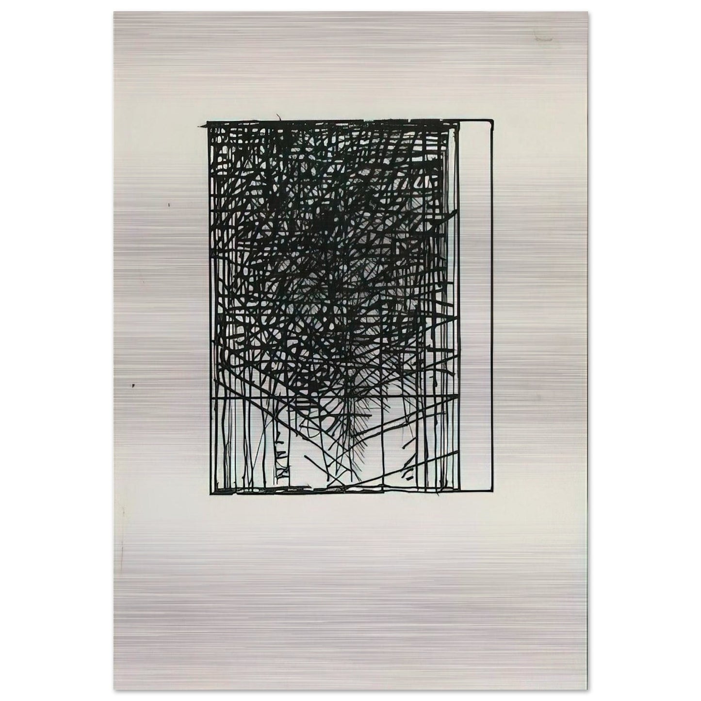 Suicide Note - 1973 - Brice Marden Brushed Aluminum Print - 70x100 cm / 28x40 inches | Brice Marden Aluminum Print | Brice Marden Prints