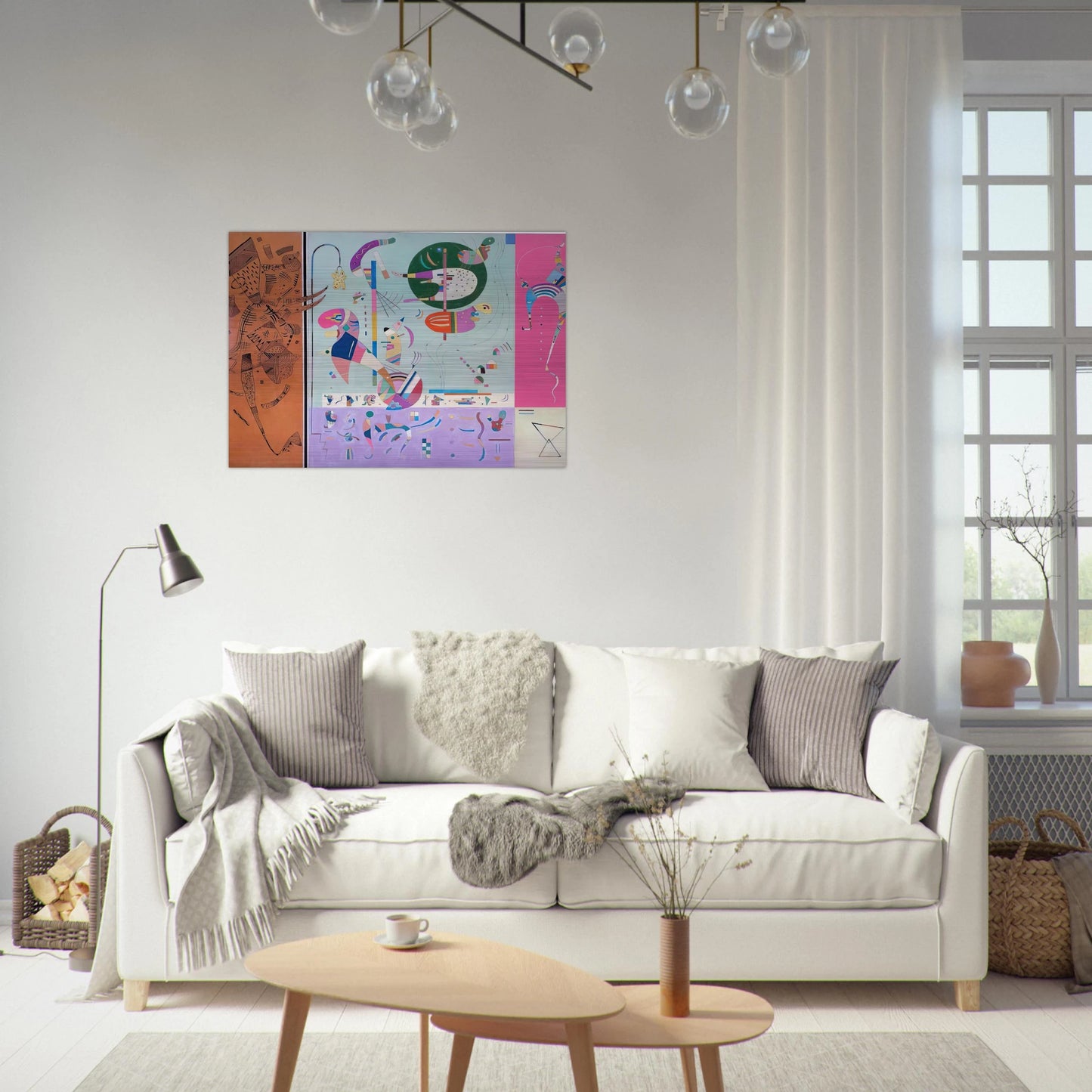 VARIOUS PARTS 1940 - Wassily Kandinsky Brushed Aluminum Print - 70x100 cm / 28x40 inches | Wassily Kandinsky Aluminum Print | Wassily Kandinsky Prints