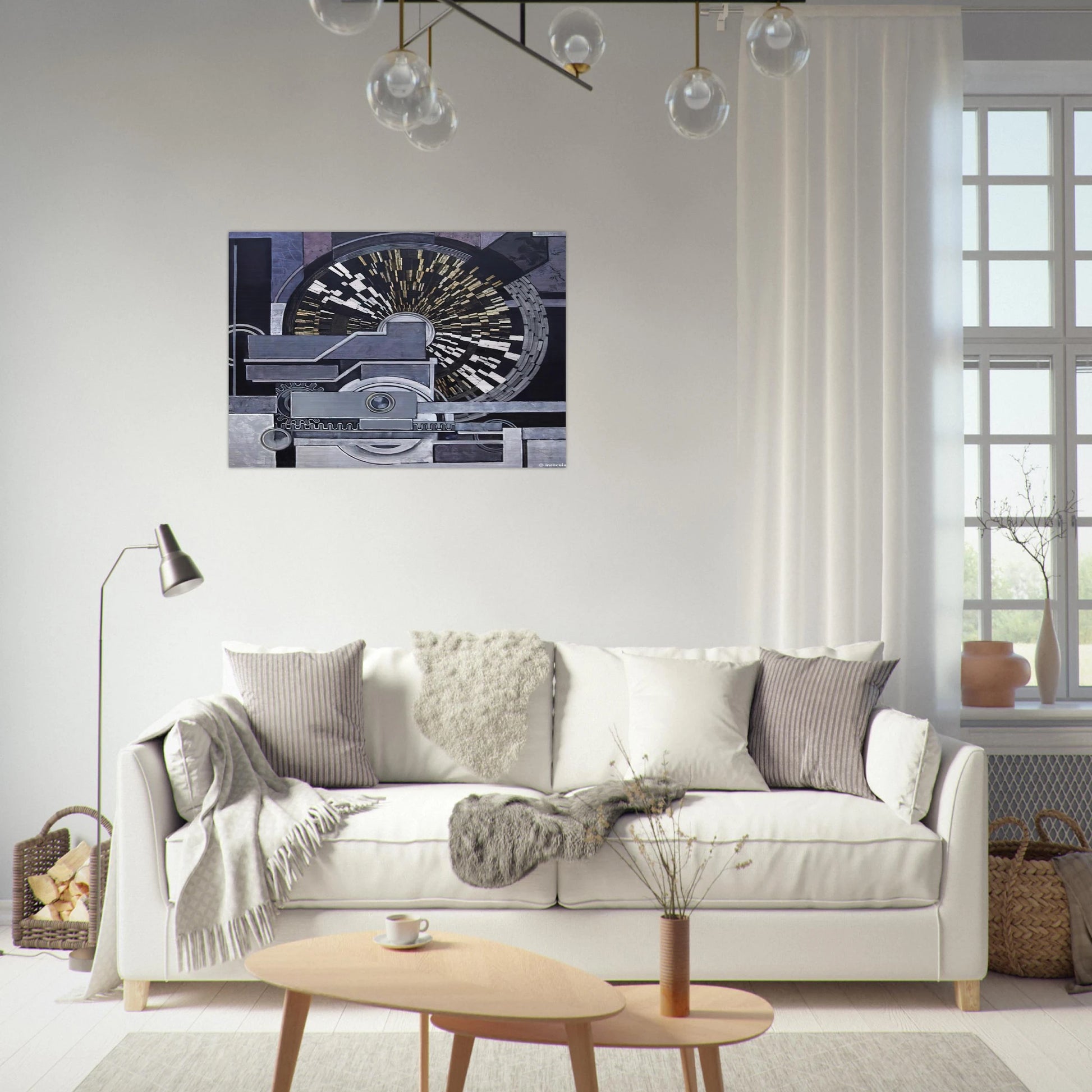 Music - Frantisek Kupka Brushed Aluminum Print - 70x100 cm / 28x40 inches | Frantisek Kupka Aluminum Print | Frantisek Kupka Prints