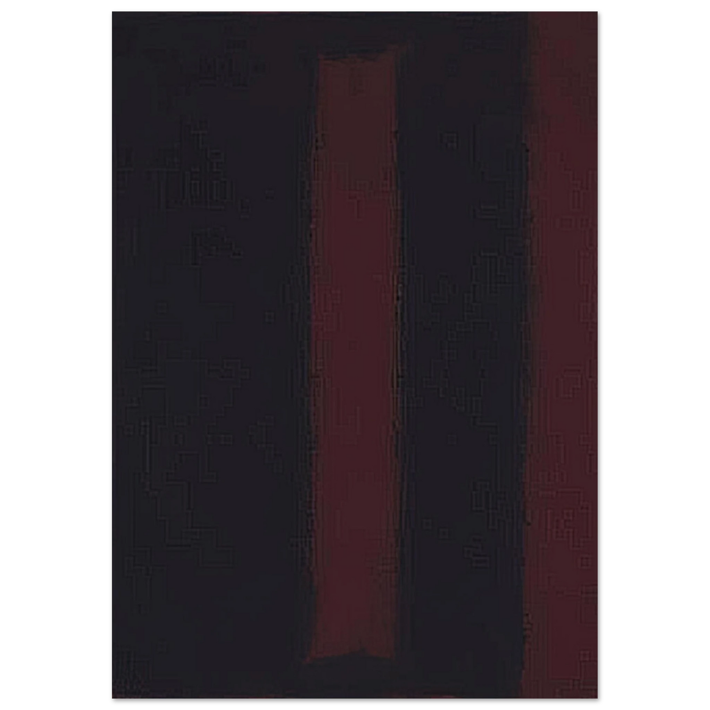Mark Rothko - Black on Maroon - 1959 Wall Art - 60x80 cm / 24x32 inches - Fine Art Poster-canvas - -