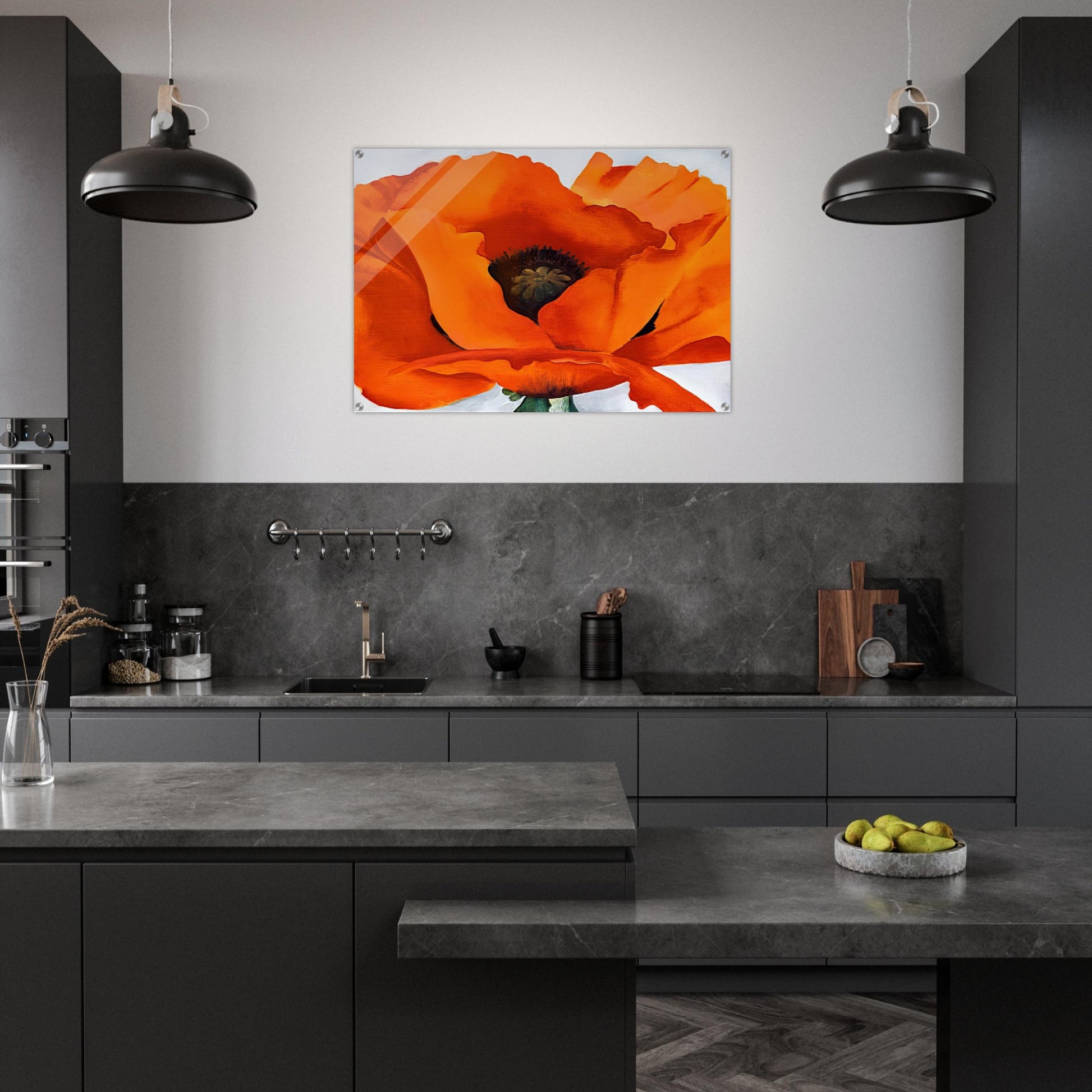 Red Poppy - Georgia O'Keeffe Acrylic Print - 70x100 cm / 28x40″ inches