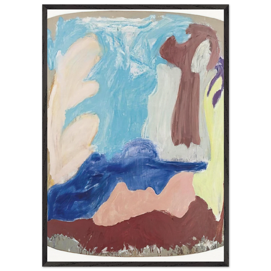 Promenade - 1985 - Ron Gorchov 70x100 cm / 28x40 inches Framed Art Print – Black Wooden Frame