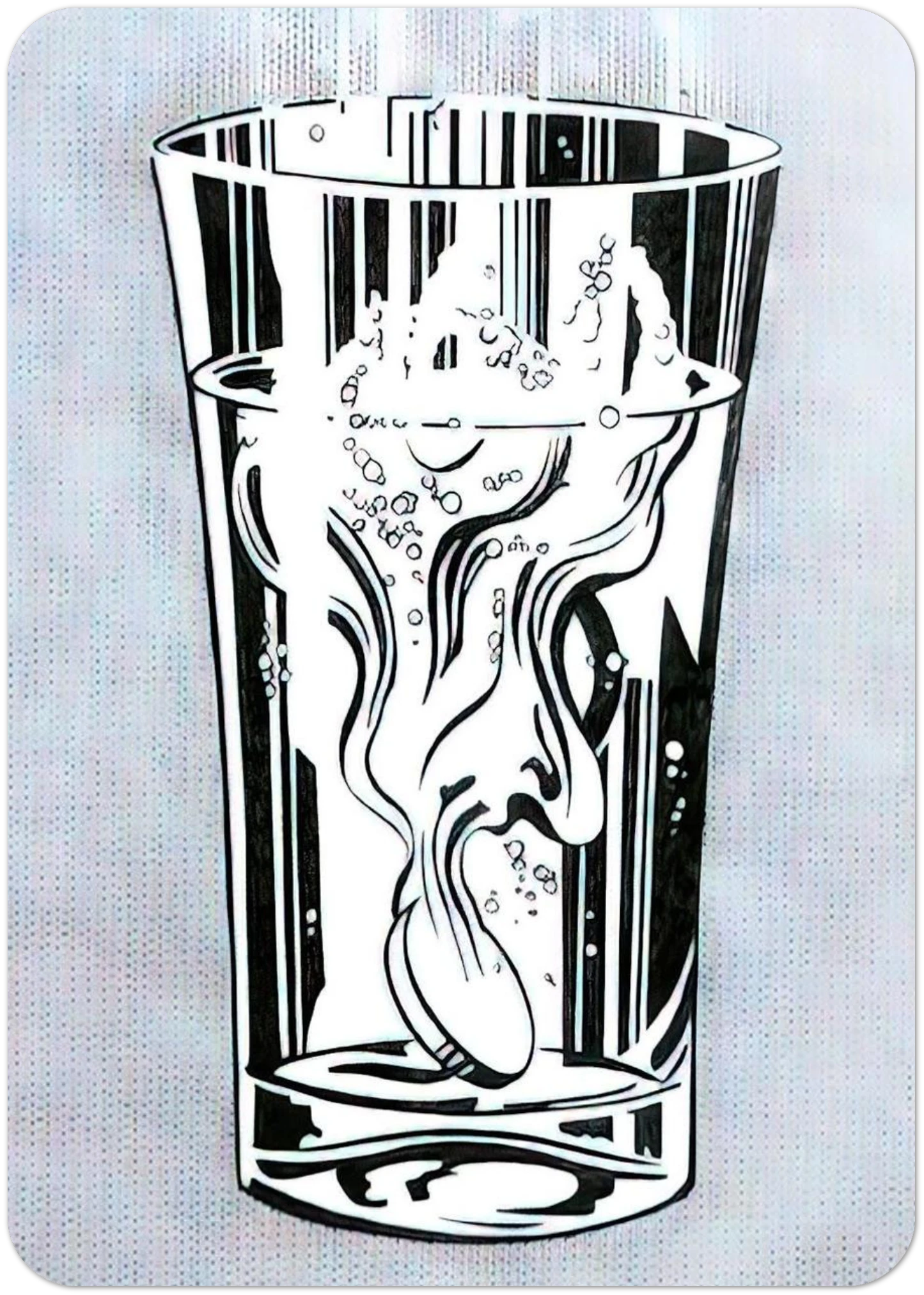 ALKA SELTZER 1966 By Roy Lichtenstein Pack of 10 Post Cards | Roy Lichtenstein Post Cards | A6 (10.5 x 14.8 cm) - 4.1 x 5.8 inches
