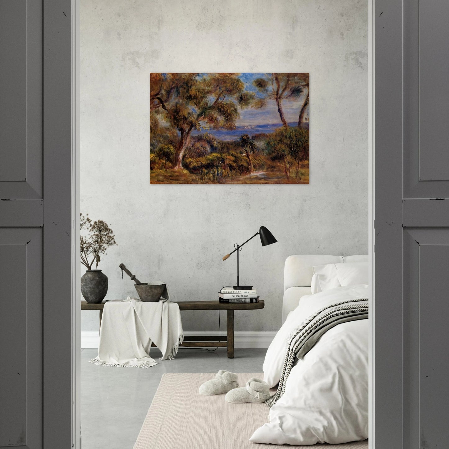 The Sea at Cagnes - Pierre-Auguste Renoir Brushed Aluminum Print - 70x100 cm / 28x40 inches | Pierre-Auguste Renoir Aluminum Print | Pierre-Auguste Renoir Prints