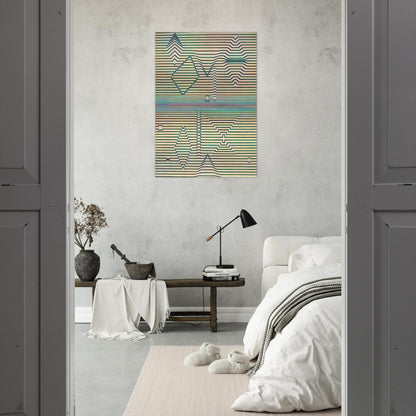 Birth - Victor Vasarely Brushed Aluminum Print - 70x100 cm / 28x40 inches | Victor Vasarely Aluminum Print | Victor Vasarely Prints