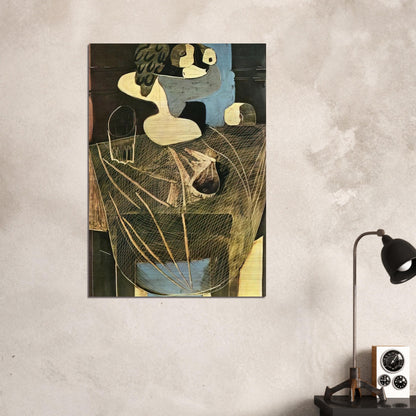 Still life with fishing net - Pablo Picasso Brushed Aluminum Print - 70x100 cm / 28x40 inches | Pablo Picasso Aluminum Print | Pablo Picasso Prints