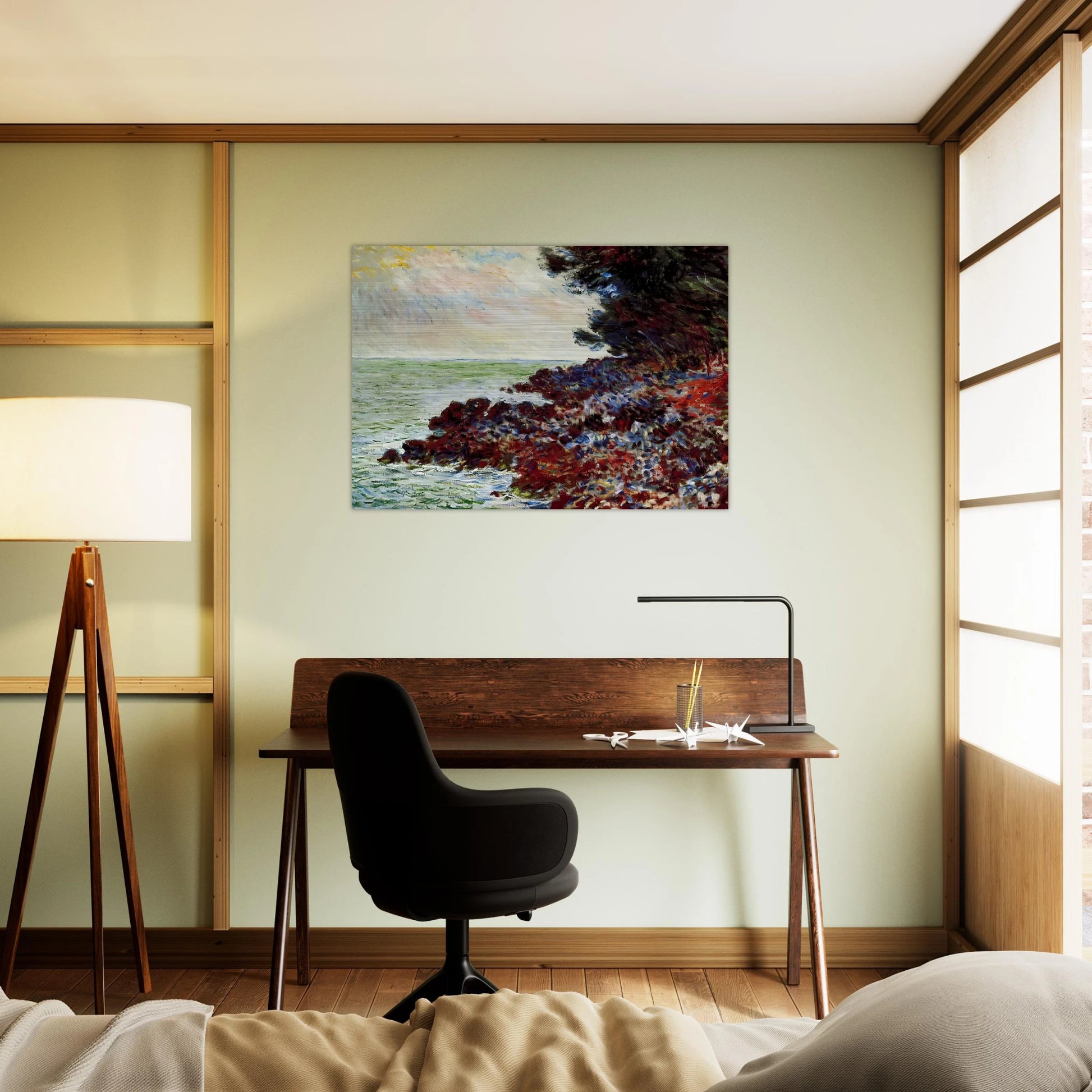 Cap Martin 3 - claude monet Brushed Aluminum Print - 70x100 cm / 28x40 inches | claude monet Aluminum Print | claude monet Prints