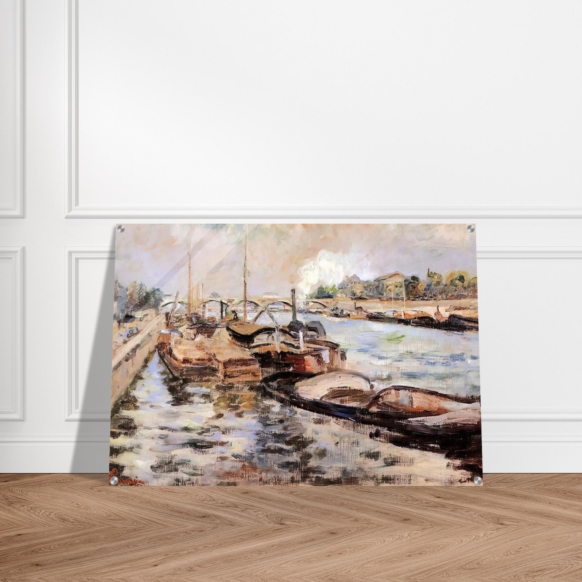 The Seine - 1867 - Armand Guillaumin Acrylic Print - 70x100 cm / 28x40″ inches