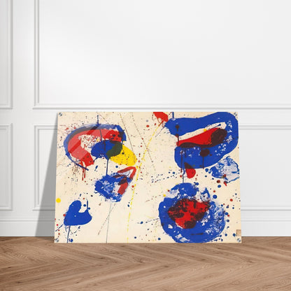 Hurrah for the Red, White, and Blue - Sam Francis Acrylic Print - 70x100 cm / 28x40″ inches