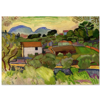 THE RIVER - Raoul Dufy Brushed Aluminum Print - 70x100 cm / 28x40 inches | Raoul Dufy Aluminum Print | Raoul Dufy Prints
