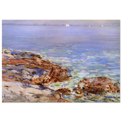Seascape, Isles of Shoals - Childe Hassam Brushed Aluminum Print - 70x100 cm / 28x40 inches | Childe Hassam Aluminum Print | Childe Hassam Prints