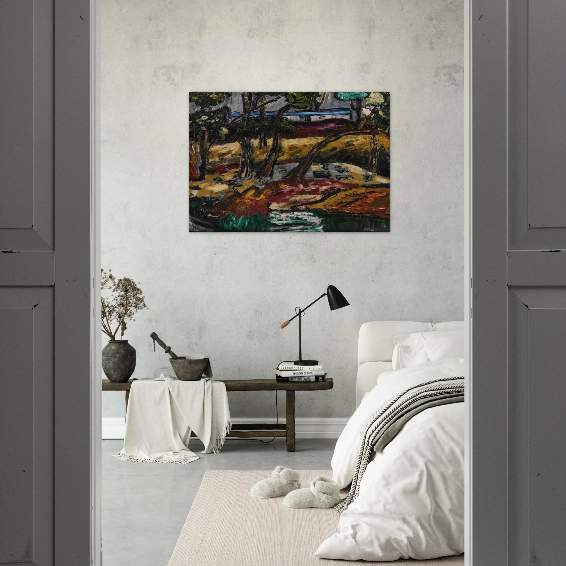 Landscape - Expressionism - Forrest Bess Brushed Aluminum Print - 70x100 cm / 28x40 inches | Forrest Bess Aluminum Print | Forrest Bess Prints