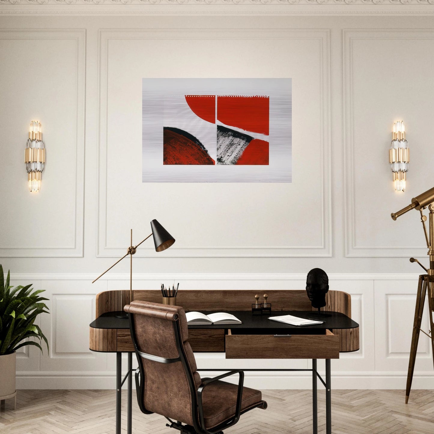 Who knows the beginning and who knows the end II - 1976 - Blinky Palermo Brushed Aluminum Print - 70x100 cm / 28x40 inches | Blinky Palermo Aluminum Print | Blinky Palermo Prints
