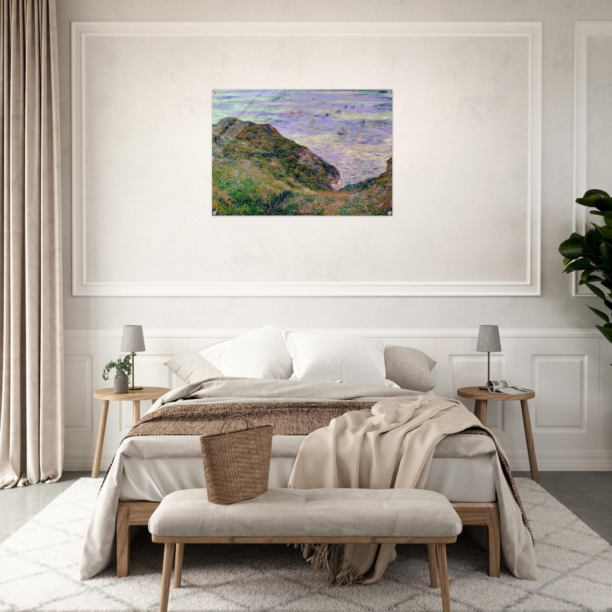 View Over the Sea - claude monet Acrylic Print - 70x100 cm / 28x40″ inches