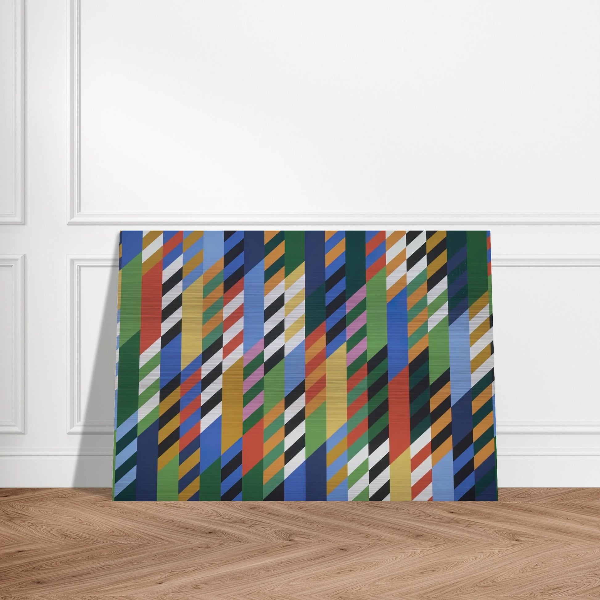 CONVERSATION 1992 - Bridget Riley Brushed Aluminum Print - 70x100 cm / 28x40 inches | Bridget Riley Aluminum Print | Bridget Riley Prints