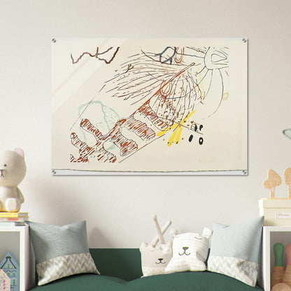 From 17 Drawings by Thoreau - 1978 - John Cage Acrylic Print - 70x100 cm / 28x40″ inches