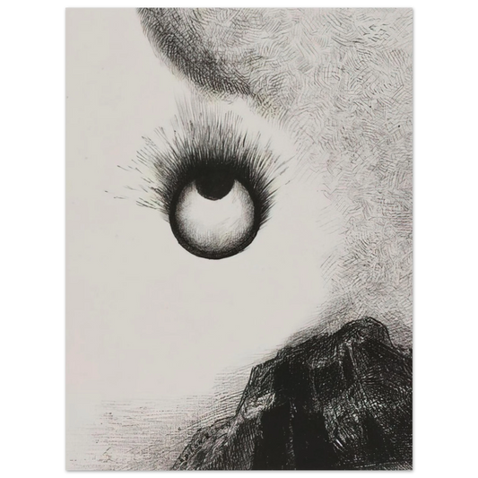 Odilon Redon - EVERYWHERE EYEBALLS ARE AFLAME 1888  75x100 cm / 30x40inches Fine Art Poster