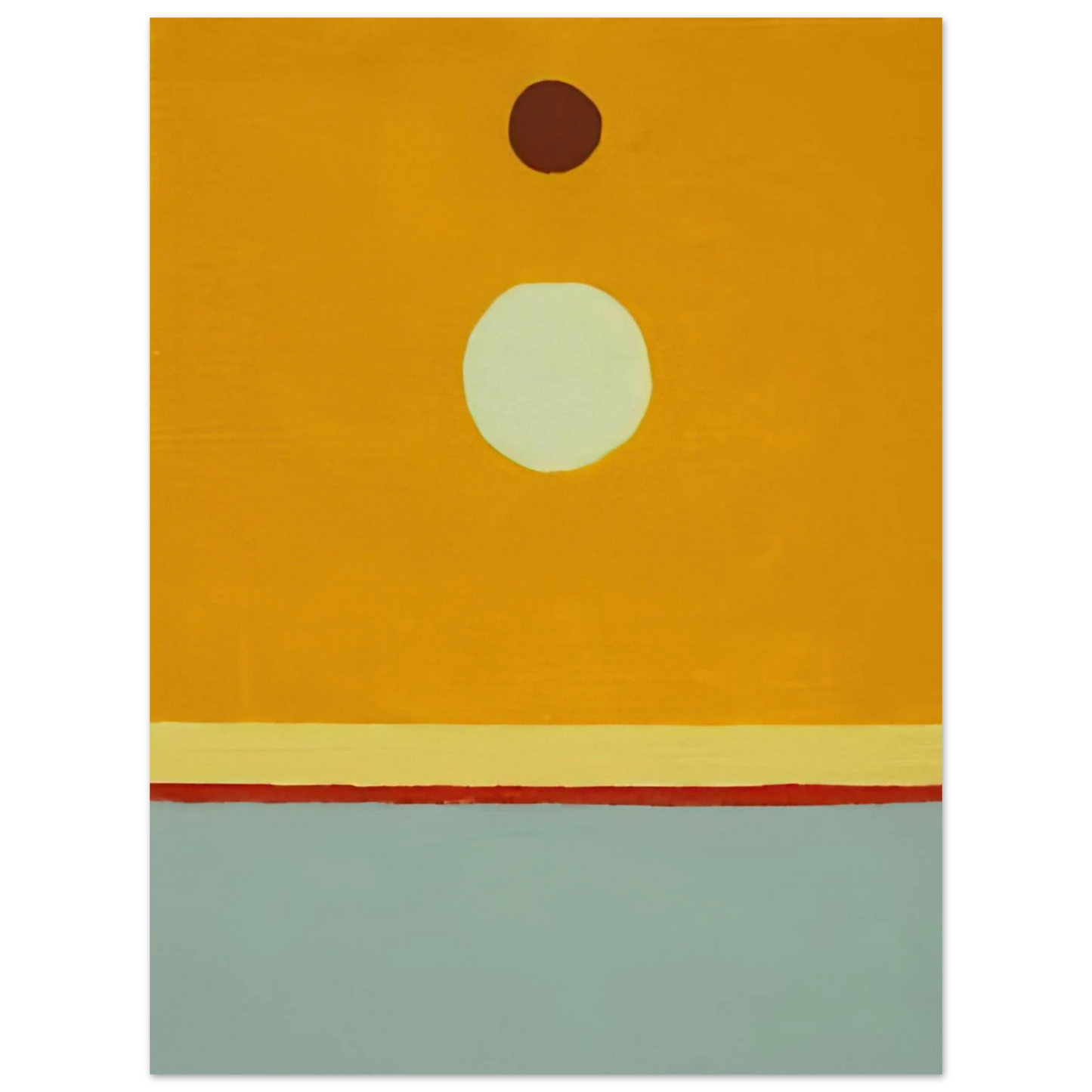 Etel Adnan - Untitled - 2014  75x100 cm / 30x40inches Fine Art Poster