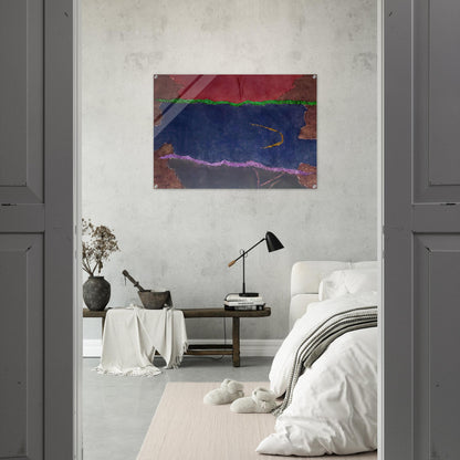 Infinity Field, Lefkada Series - 1982 - Theodoros Stamos Acrylic Print - 70x100 cm / 28x40″ inches | Theodoros Stamos Wall Art | Theodoros Stamos Prints