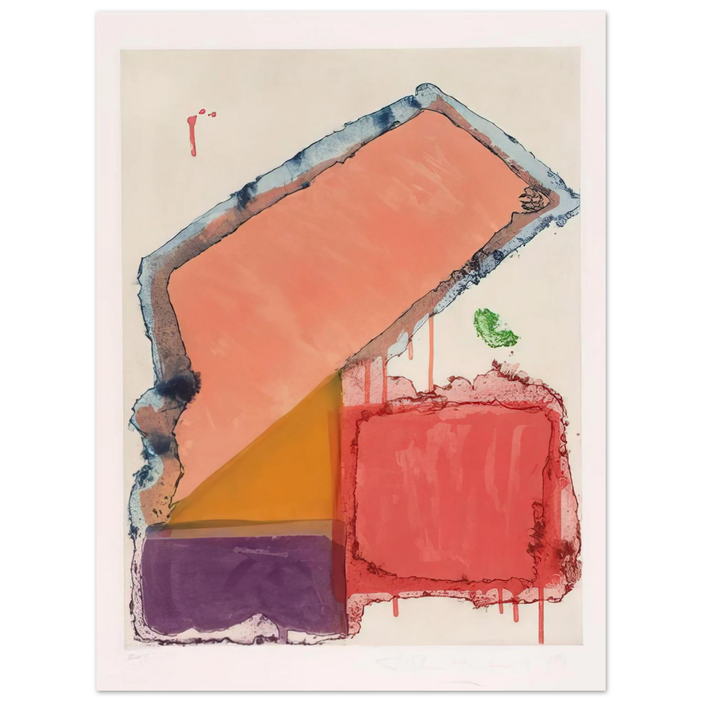 John Hoyland - Anking - 1979  75x100 cm / 30x40inches Fine Art Poster