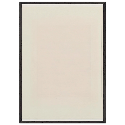 Red Bird - Agnes Martin 70x100 cm / 28x40 inches Framed Art Print – Black Wooden Frame