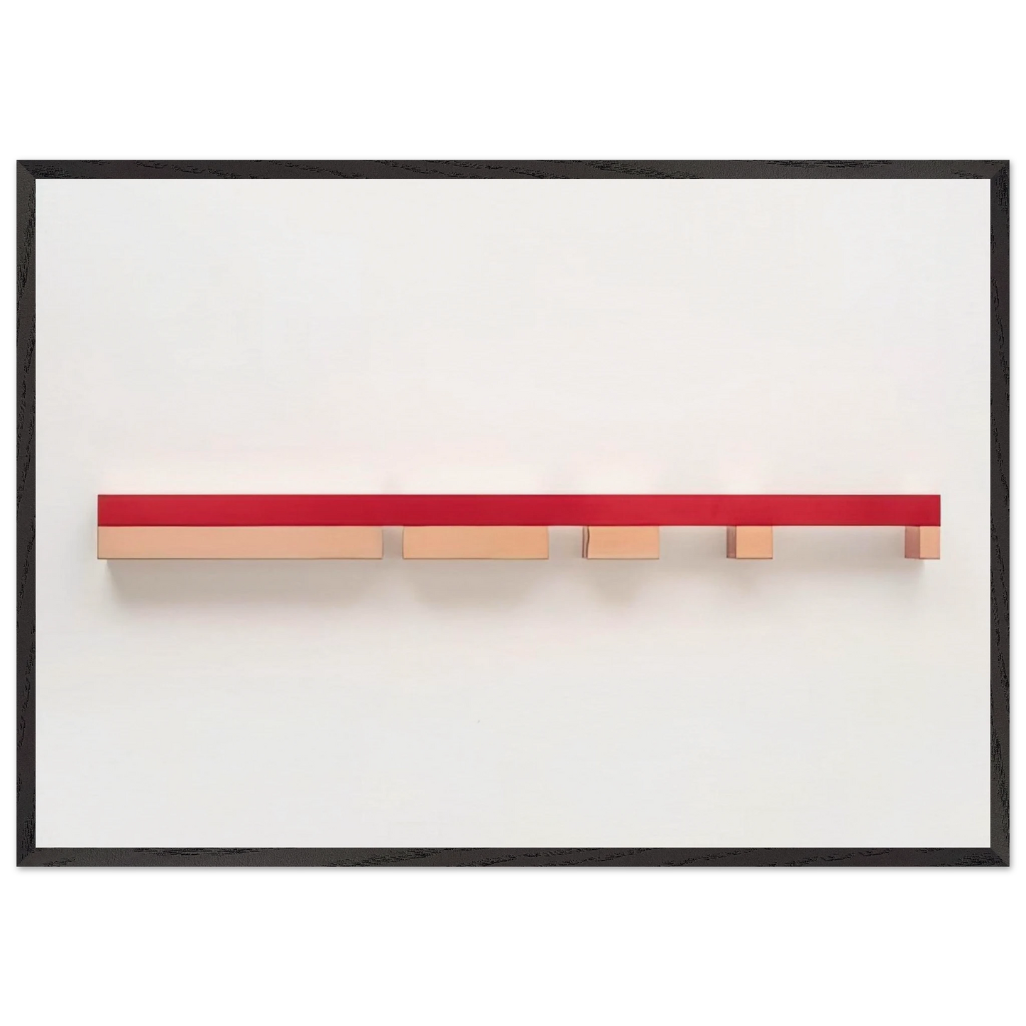 Untitled 79-35 - 1979 - Donald Judd 70x100 cm / 28x40 inches Framed Art Print – Black Wooden Frame