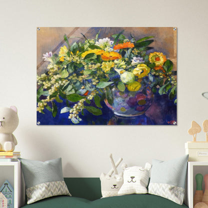 VASE OF FLOWERS 1923 - Theo van Rysselberghe Acrylic Print - 70x100 cm / 28x40″ inches
