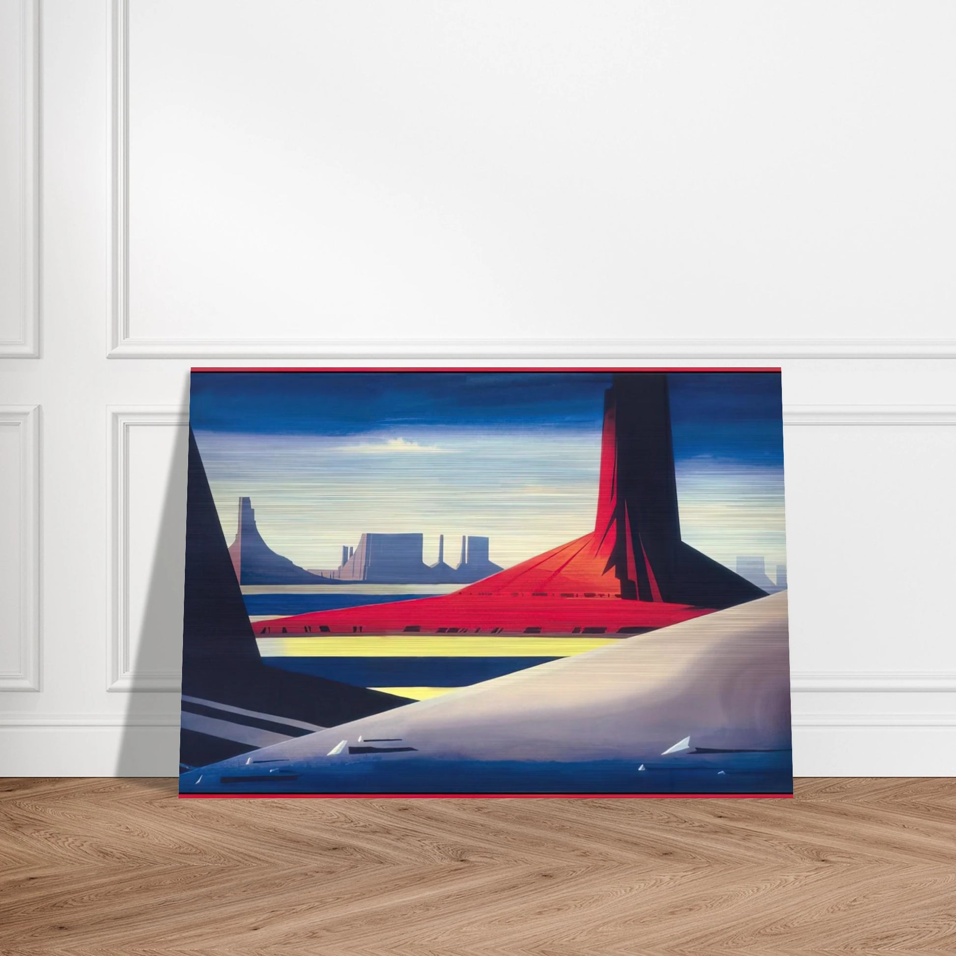 Monument Valley - Eyvind Earle Brushed Aluminum Print - 70x100 cm / 28x40 inches | Eyvind Earle Aluminum Print | Eyvind Earle Prints
