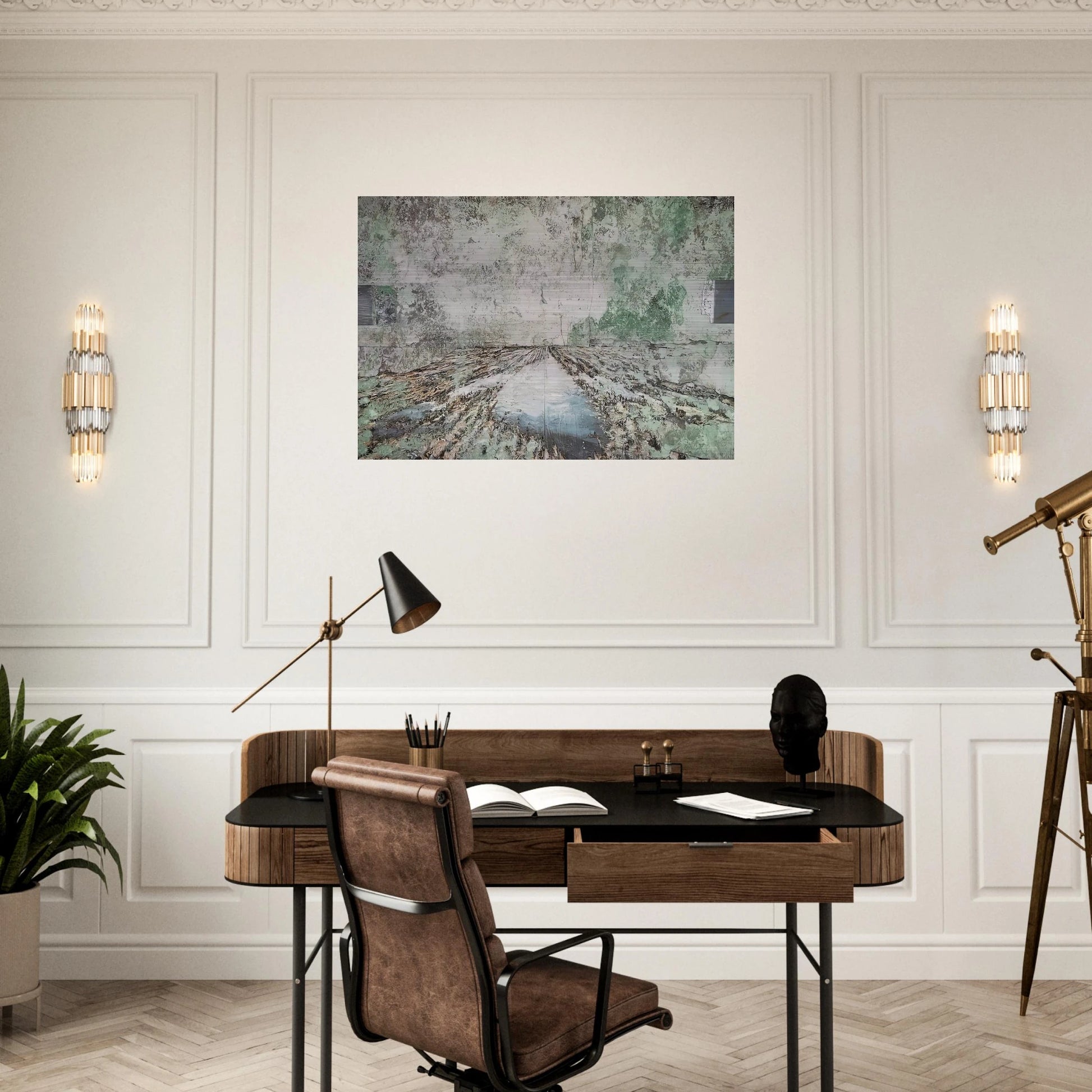 THE LAND OF THE TWO RIVERS ZWEISTROMLAND 1995 - Anselm Kiefer Brushed Aluminum Print - 70x100 cm / 28x40 inches | Anselm Kiefer Aluminum Print | Anselm Kiefer Prints