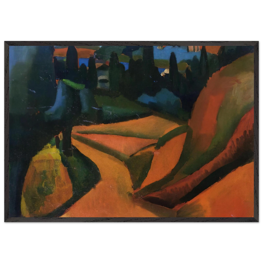 LANDSCAPE NEAR MARTIGUES 1908 - Andre Derain 70x100 cm / 28x40 inches Framed Art Print – Black Wooden Frame