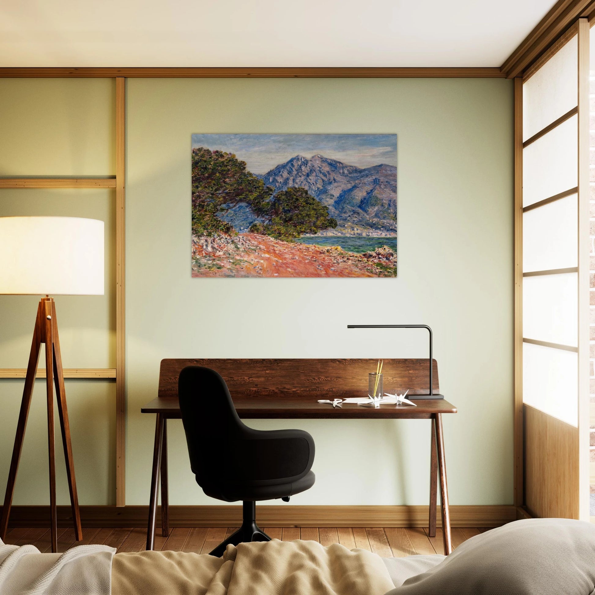 Cap Martin 2 - claude monet Brushed Aluminum Print - 70x100 cm / 28x40 inches | claude monet Aluminum Print | claude monet Prints