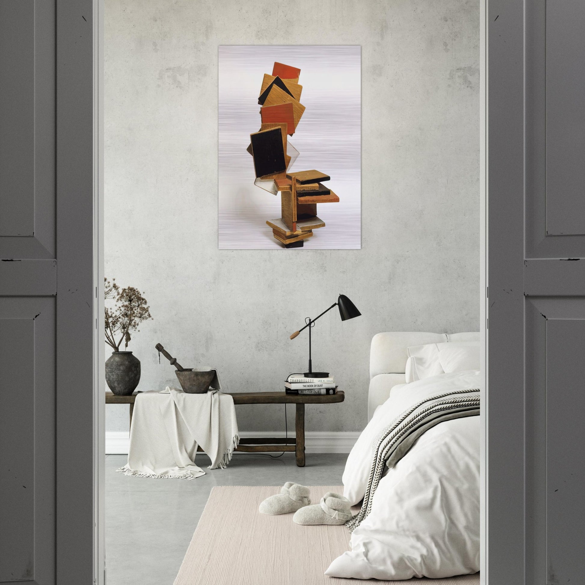 DIVERTIMENTO 1995 - Esteban Vicente Brushed Aluminum Print - 70x100 cm / 28x40 inches | Esteban Vicente Aluminum Print | Esteban Vicente Prints