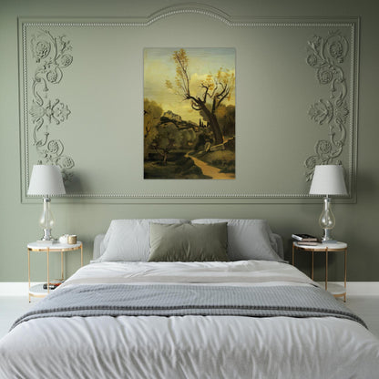 THE ROAD AND THE TREE - Andre Derain Brushed Aluminum Print - 70x100 cm / 28x40 inches | Andre Derain Aluminum Print | Andre Derain Prints