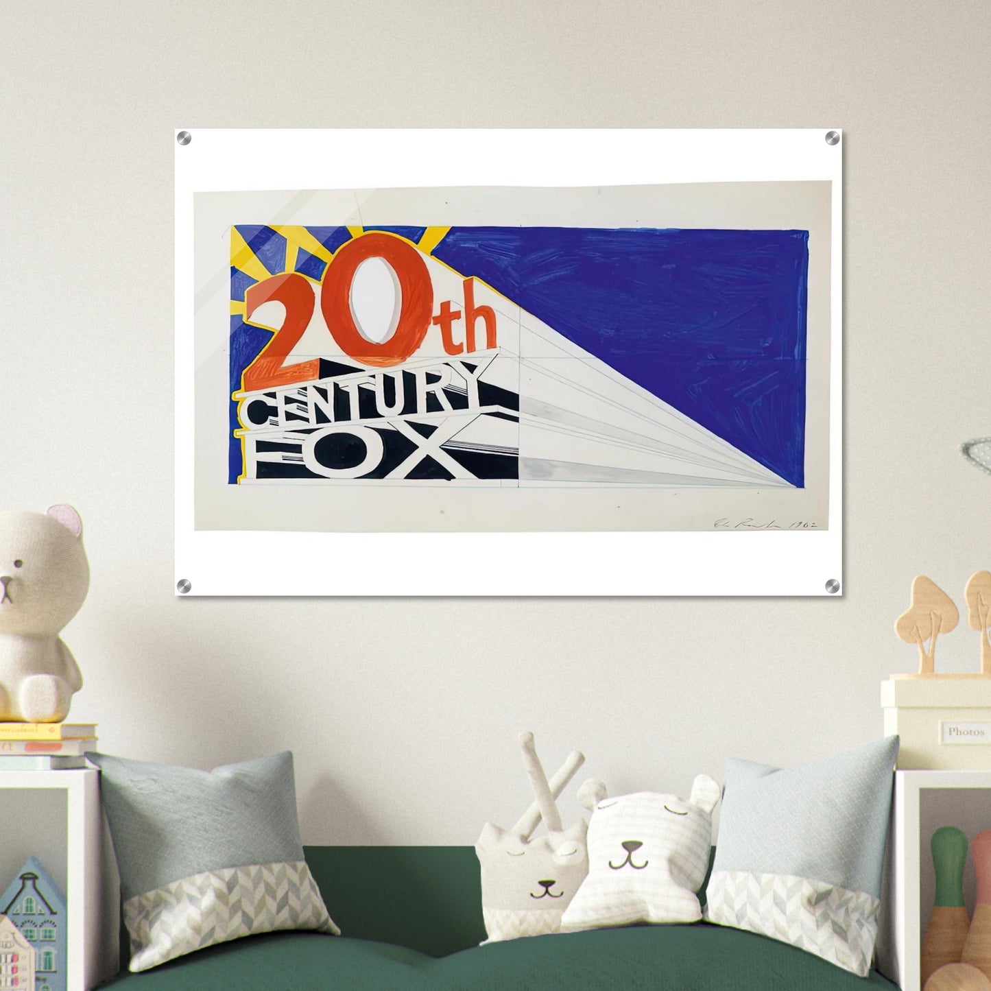 TRADEMARK 3 1962 - Edward Ruscha Acrylic Print - 70x100 cm / 28x40″ inches | Edward Ruscha Wall Art | Edward Ruscha Prints