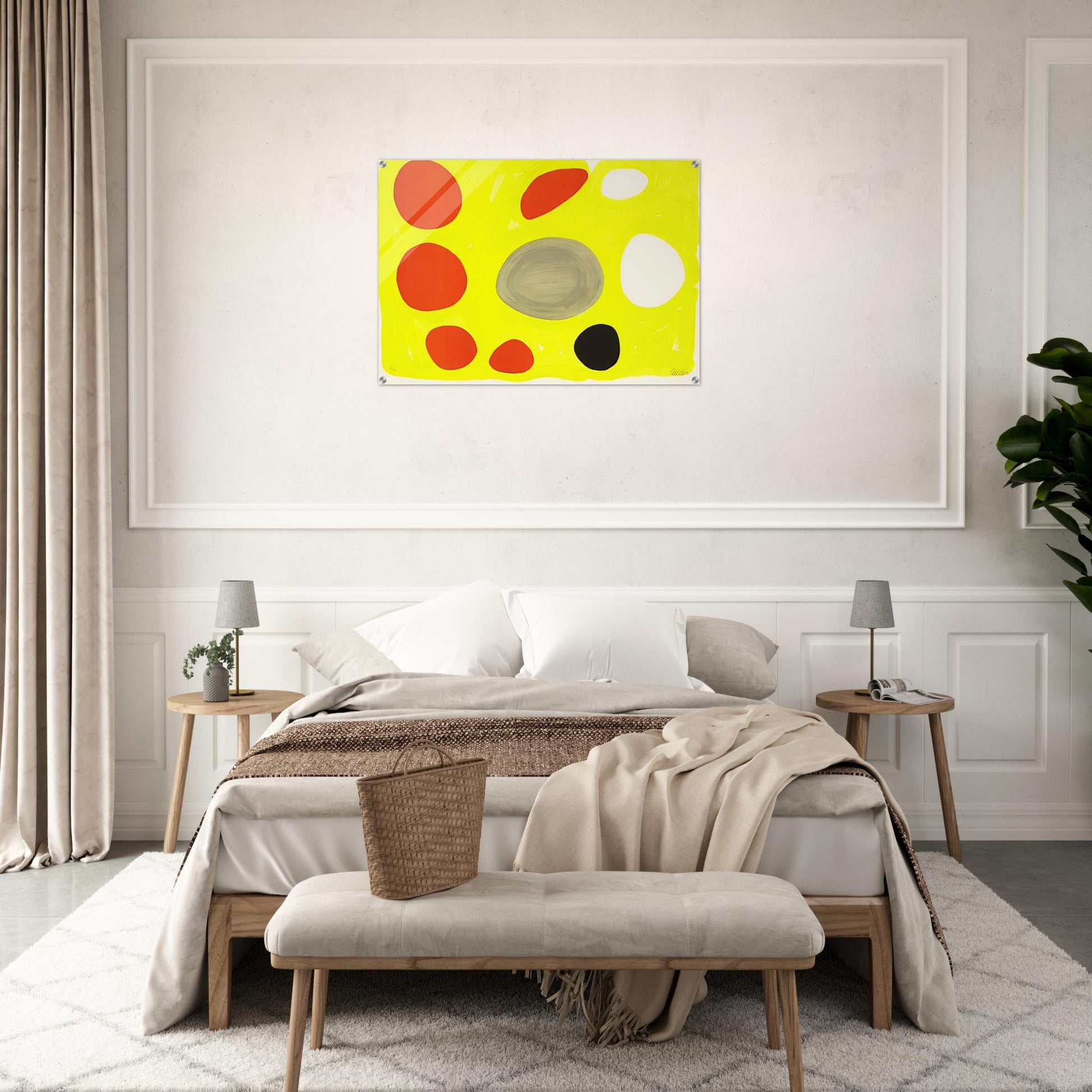 GREY OVAL 1975 - Alexander Calder Acrylic Print - 70x100 cm / 28x40″ inches