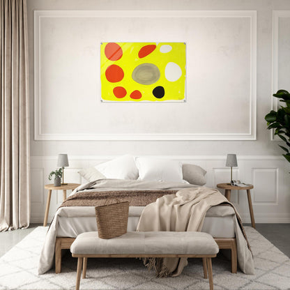GREY OVAL 1975 - Alexander Calder Acrylic Print - 70x100 cm / 28x40″ inches