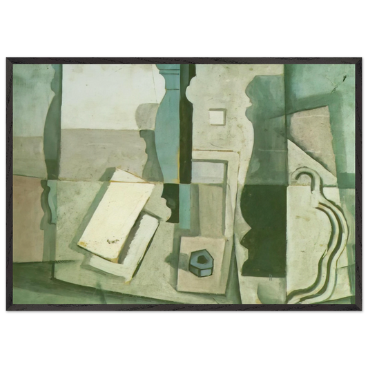STILL LIFE 3 N2 - Salvador Dali 70x100 cm / 28x40 inches Framed Art Print – Black Wooden Frame