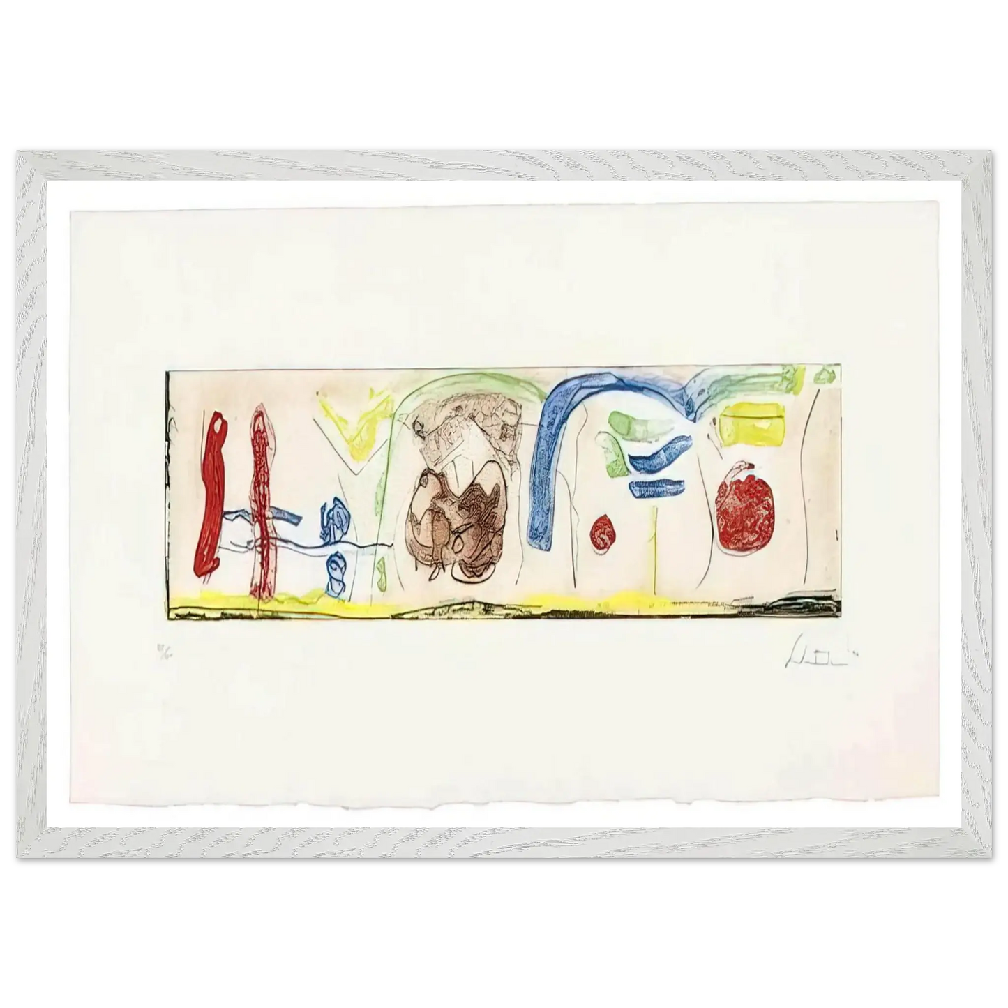 Helen Frankenthaler - Bridges - 1996 Wall art - A3 (29.7 x 42  cm) - Fine Art Poster - -
