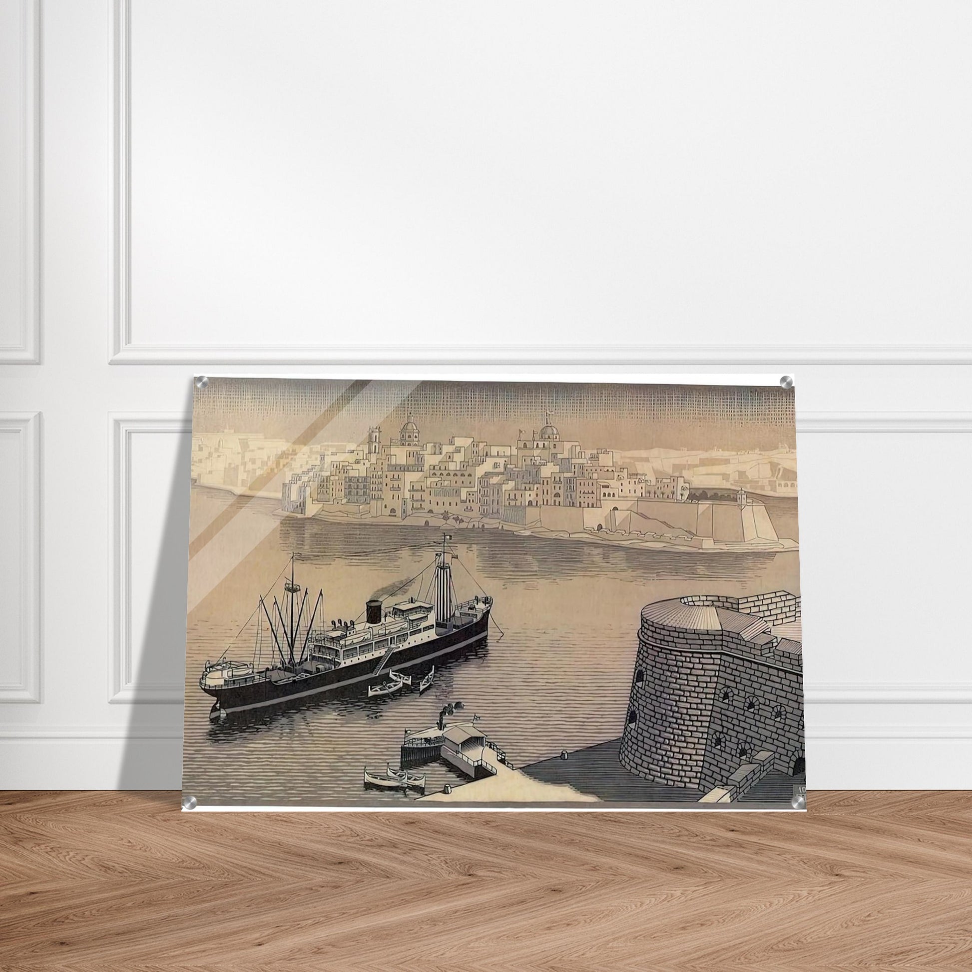 SENGELA MALTA - MC Escher Acrylic Print - 70x100 cm / 28x40″ inches | Maurits Cornelis Escher Prints