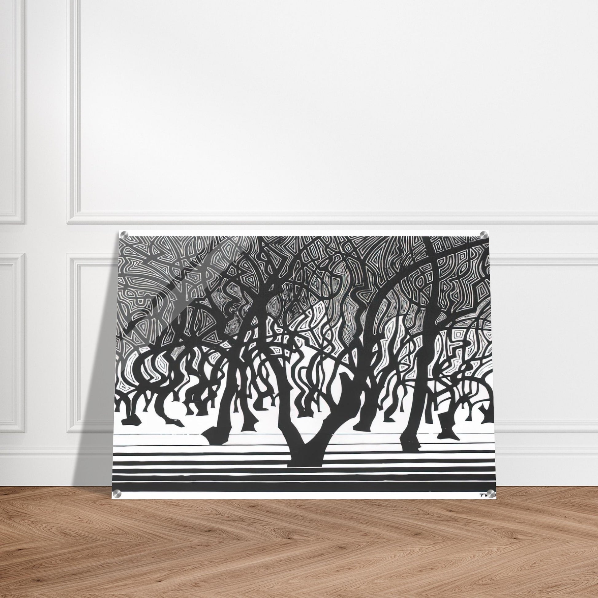WOODS NEAR MENTON - MC Escher Acrylic Print - 70x100 cm / 28x40″ inches | Maurits Cornelis Escher Prints