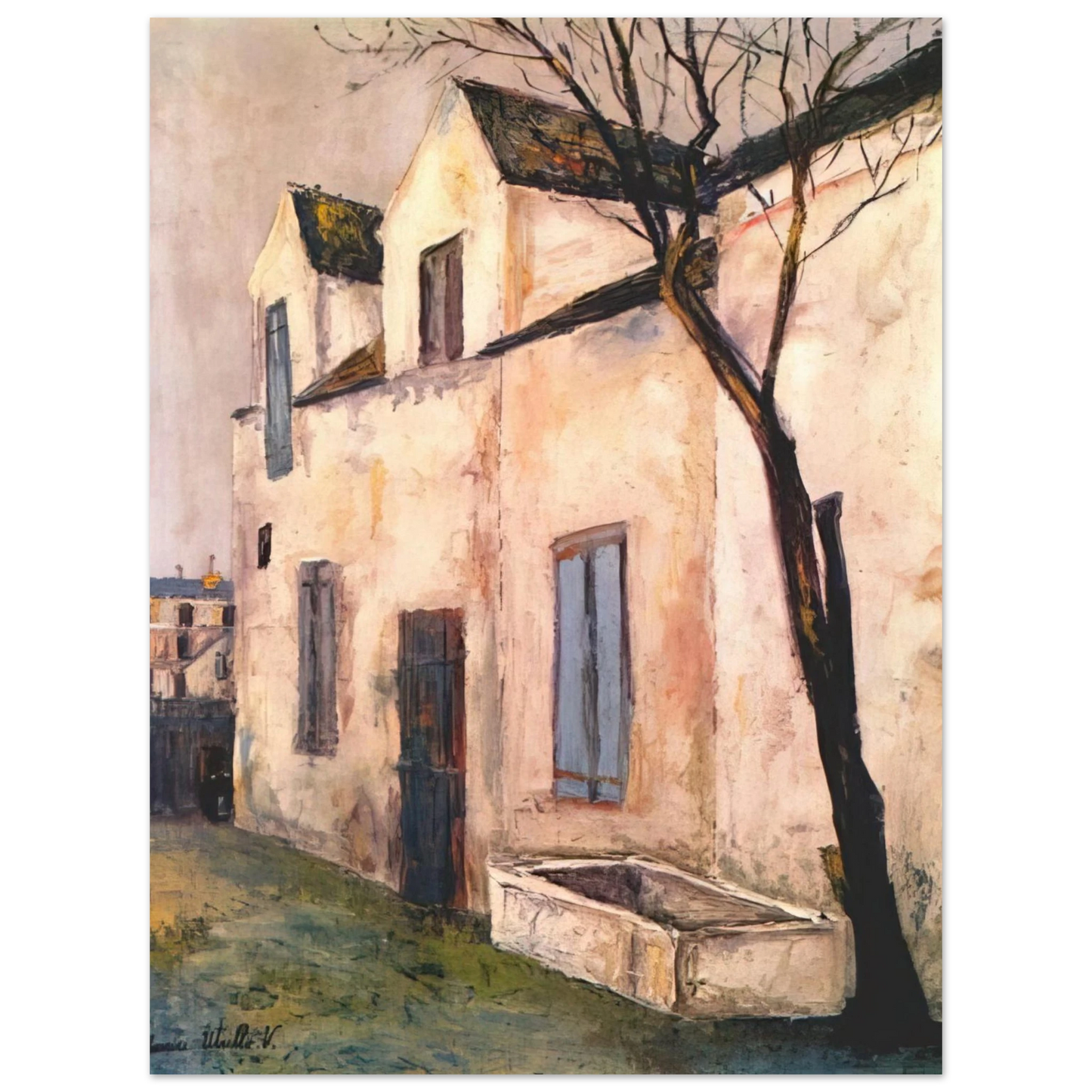 Maurice Utrillo - THE DEBRAY FARM  75x100 cm / 30x40inches Fine Art Poster