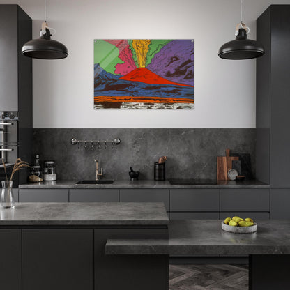Vesuvius - Andy Warhol Acrylic Print - 70x100 cm / 28x40″ inches | Andy Warhol Wall Art | Andy Warhol Prints