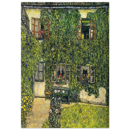 THE HOUSE OF GUARDABOSCHI - Gustav Klimt Brushed Aluminum Print - 70x100 cm / 28x40 inches | Gustav Klimt Aluminum Print | Gustav Klimt Prints