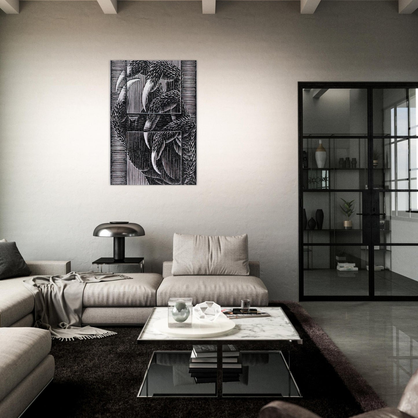 ESCHER (13) - MC Escher Brushed Aluminum Print - 70x100 cm / 28x40 inches | MC Escher Aluminum Print | MC Escher Prints