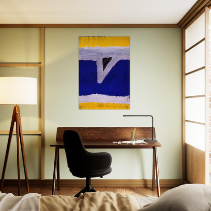Untitled  G-60-06  - Al Held Brushed Aluminum Print - 70x100 cm / 28x40 inches | Al Held Aluminum Print | Al Held Prints