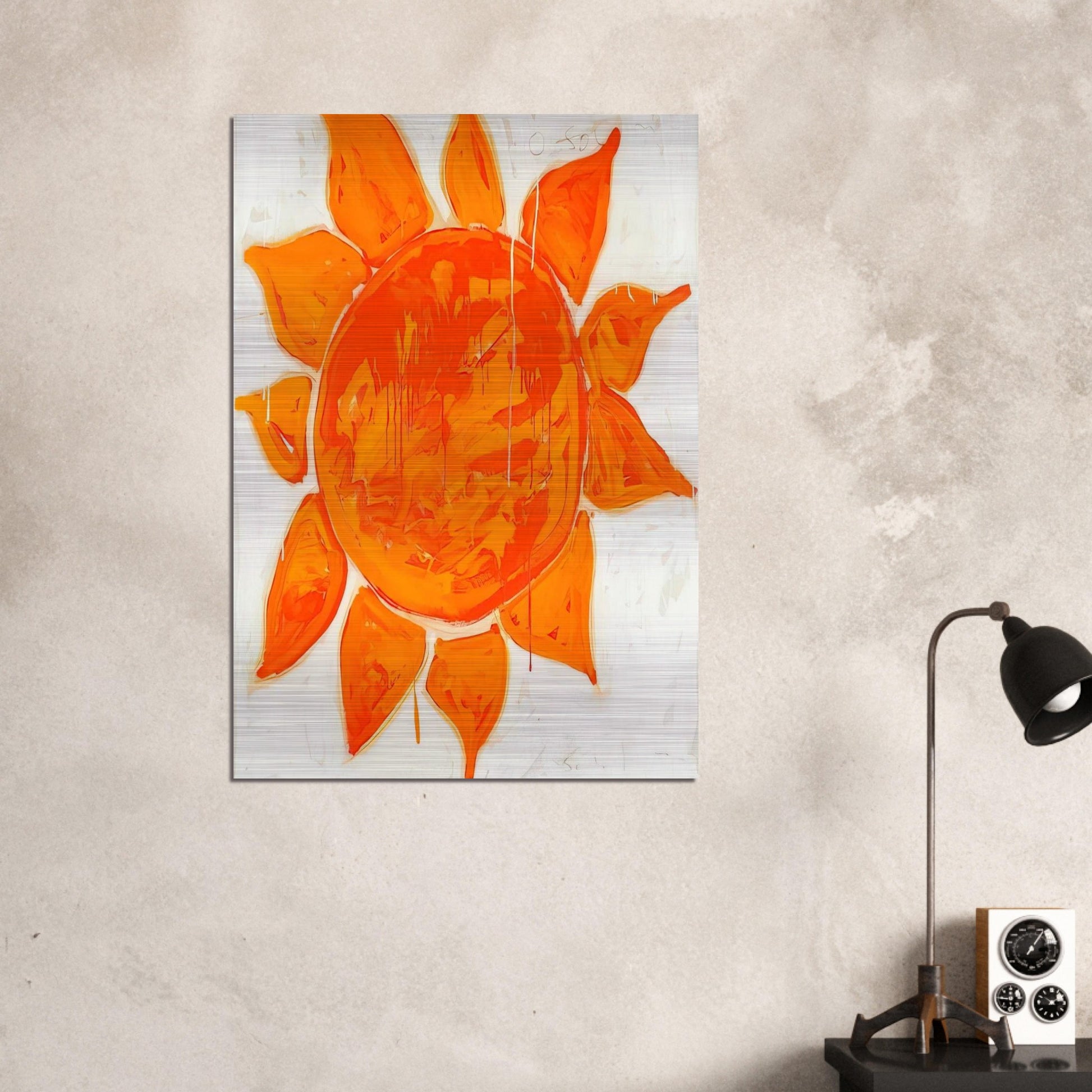 O sole mio! - 1979 - Mario Schifano Brushed Aluminum Print - 70x100 cm / 28x40 inches | Mario Schifano Aluminum Print | Mario Schifano Prints
