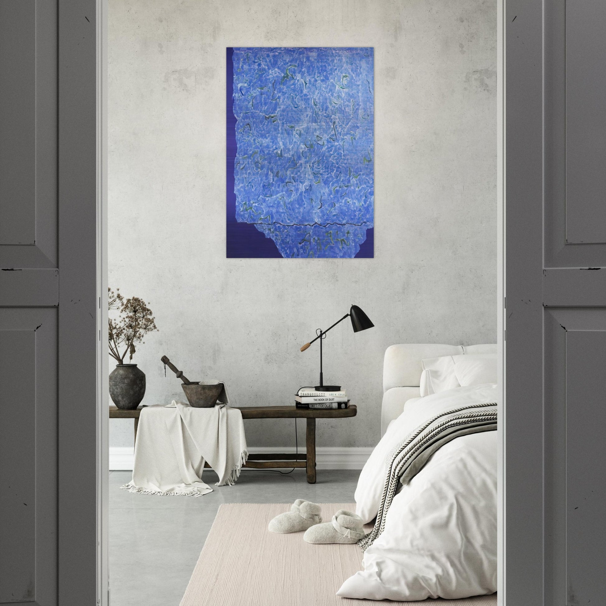 Infinity Field, Jerusalem Series, 3rd Letter - 1985 - Theodoros Stamos Brushed Aluminum Print - 70x100 cm / 28x40 inches | Theodoros Stamos Aluminum Print | Theodoros Stamos Prints