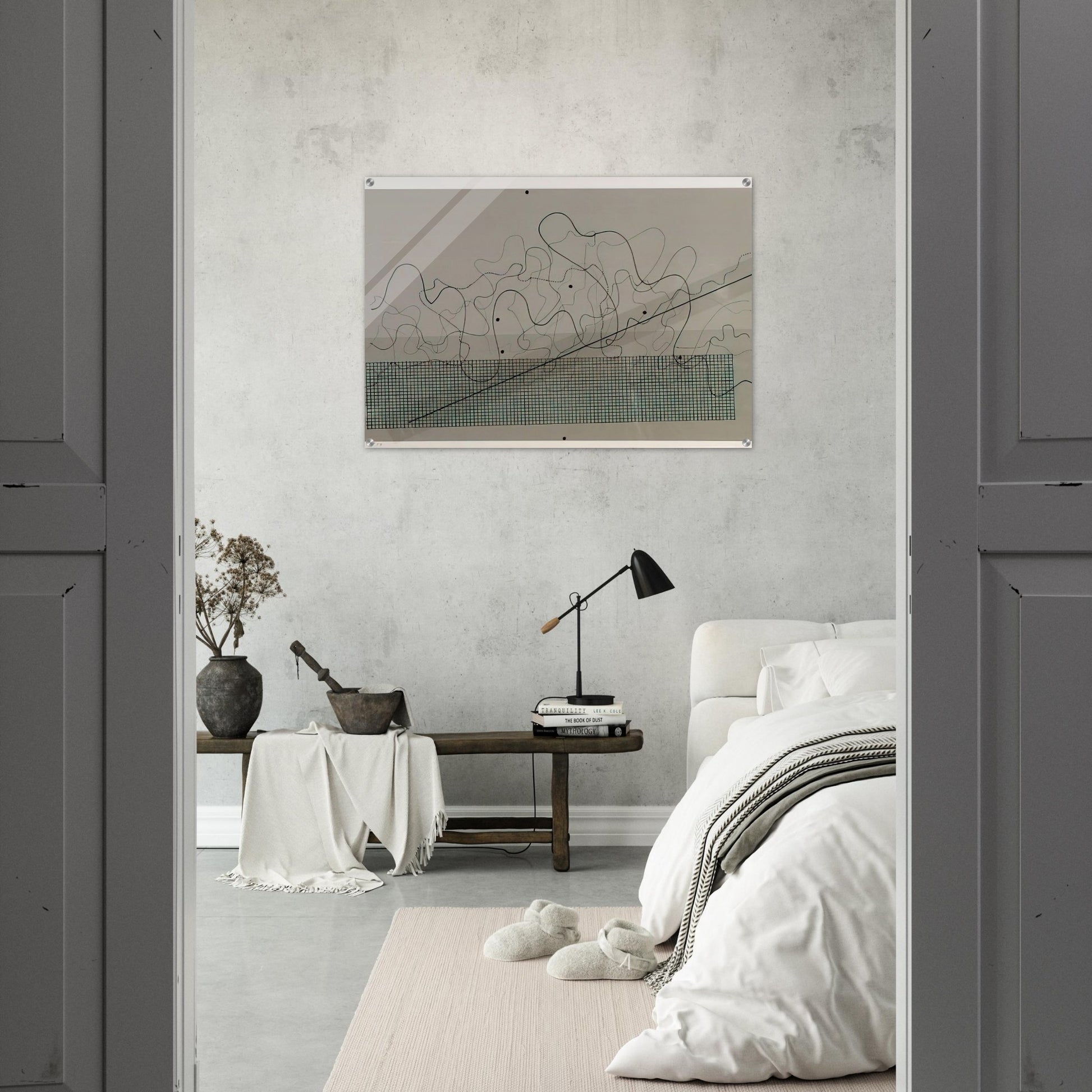 Fontana Mix Dark Grey - 1981 - John Cage Acrylic Print - 70x100 cm / 28x40″ inches