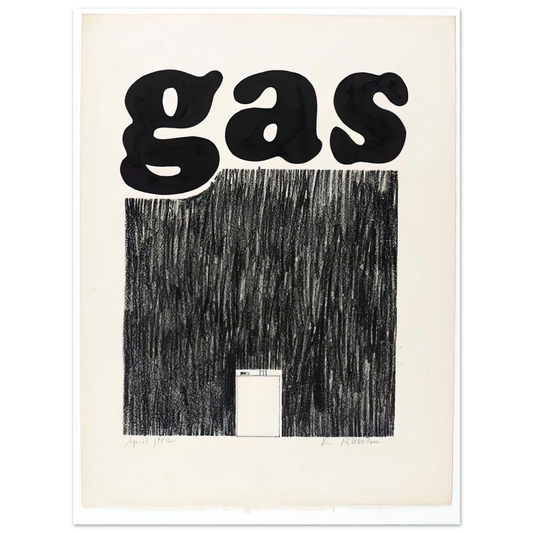 Edward Ruscha - GAS 1962  75x100 cm / 30x40inches Fine Art Poster