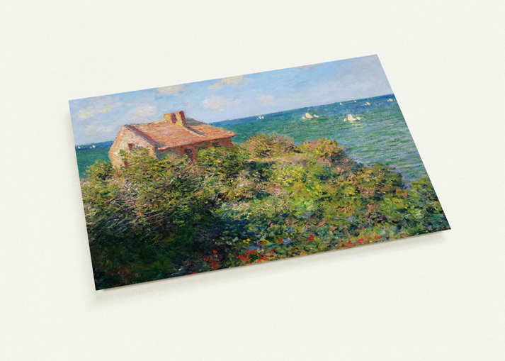 Fisherman's Cottage at Varengeville By claude monet Pack of 10 Post Cards | claude monet Post Cards | A6 (10.5 x 14.8 cm) - 4.1 x 5.8 inches